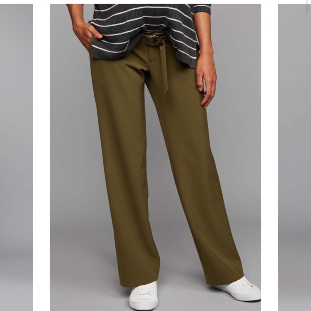 Underbelly crepe wise leg maternity pants